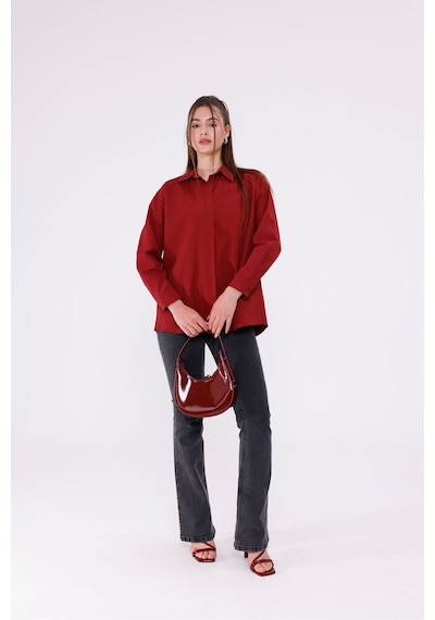 Rima Kadın Trend Gömlek Bordo
