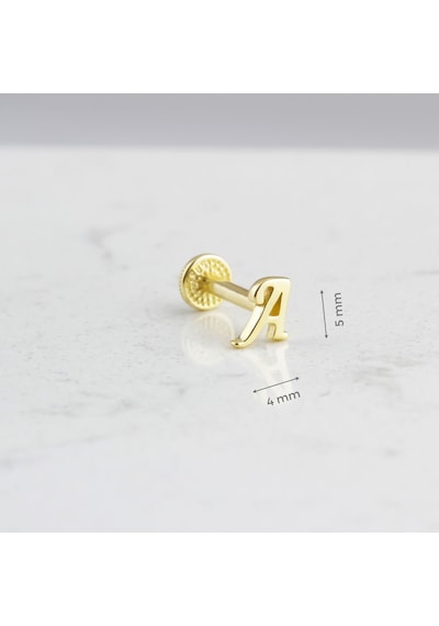 Glorria Altın A Harfi Tragus Piercing 84121213
