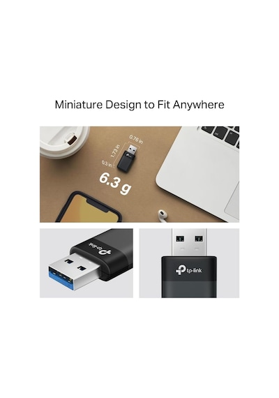 Archer Tx50u Ax3000 Wi-fi 6 Kablosuz Usb Adaptör 3000 Mbps Çift Bant Hız Usb 3.0 Dahili Sürücü Tak Çalıştır Wpa3 Güvenlik Mu-mımo & Ofdma Masaüstü Ve Laptop Uyumlu Alıcı