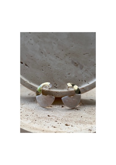 Luna Mineli Gold Küpe Ekru - 907190808 Ekru - 907190808 Ekru