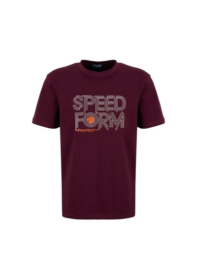Discovery Expedition Bordo Pamuk Karışımlı T-shirt D6sm-tst3706