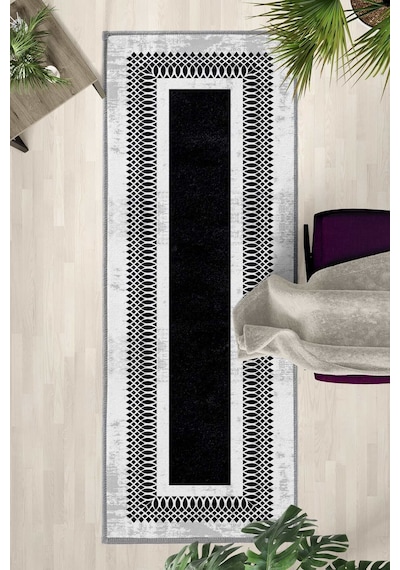 Yıkanabilir Yolluk 46 Siyah