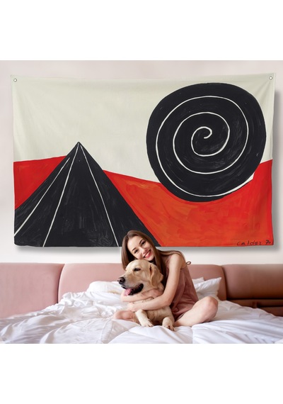 Alexander Calder - Piramit Ve Sarmal Duvar Örtüsü - Pyramid And Spiral-7111
