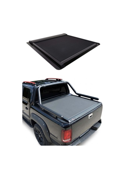 Volkswagen Amarok 2014-2016 Uyumlu Araca Özel Omback Sürgülü Bagaj Kapama Siyah