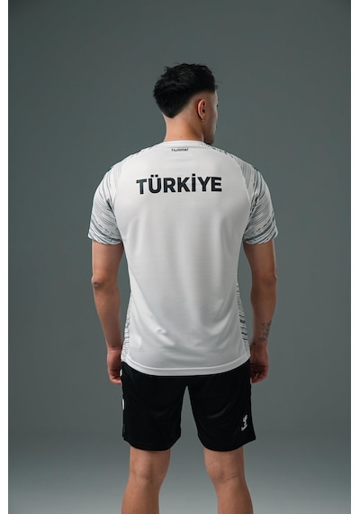 Hummel Milli Takım Line Antrenman Tişört Beyaz