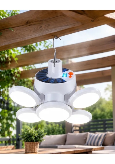 Astraltech Katlanabilir Solar Led Kamp Lambası 2400mah Çok Renkli