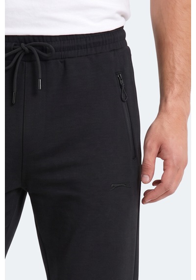 Slazenger Kıngstor I Erkek Fermuar Cepli Siyah Eşofman Altı