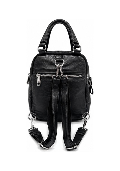Just Polo Kadın İthal Çok Gözlü Premium Tasarım Lüks Omuz Ve Sırt Çantası İthal Black