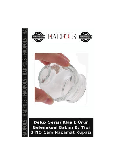 Delux Serisi Klasik Ürün Geleneksel Bakım Ev Tipi 3 No Cam Hacamat Kupası