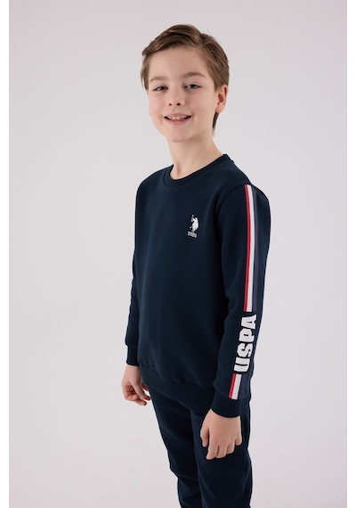 U.S. Polo Assn. Lisanslı Erkek Çocuk Alt Üst 2 Parça Eşofman Takımı Us2207 Lacivert