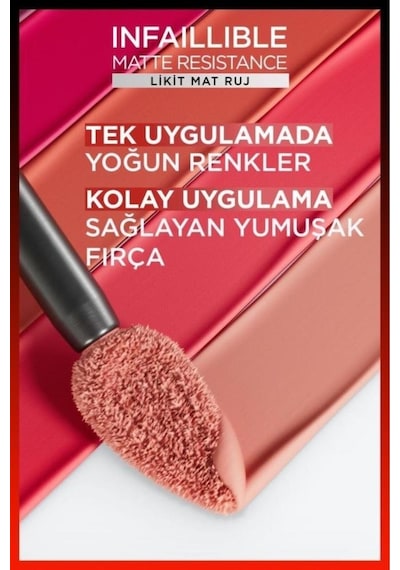 L'Oréal Paris Infaillible Matte Resistance Likit Mat Ruj 230 Shopping Spree
