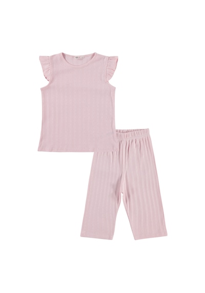 Civil Girls Kaprili 6-9 Yaş Pijama Takımı - Pembe
