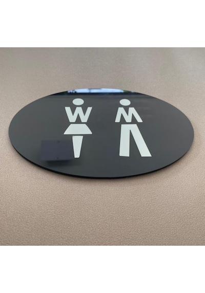 Black Pearl Serisi Wc Yönlendirme Tabelası