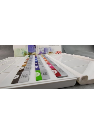 Afra Artists Water Colours Sulu Boya Tablet Seti 24'lü 3x2cm Tam Tablet Çok Renkli