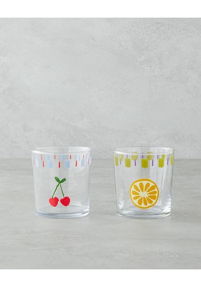 English Home Fruit Cam 2'li Bardak 380 Ml Renkli Renkli