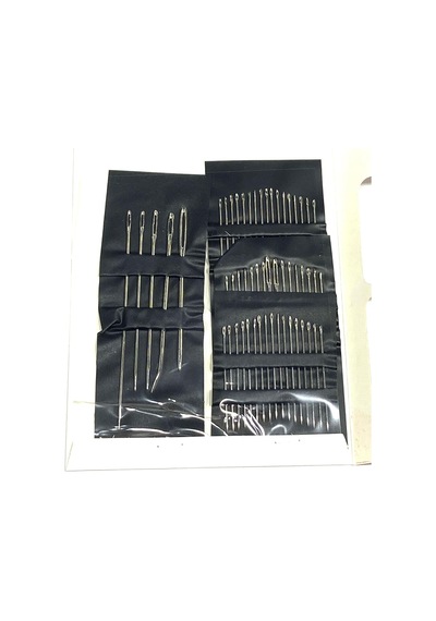 Mc Dikiş İğnesi Seti, 60 Parça, Gümüş Gözlü, Karışık Boy Ve 5 Jumbo İğne, 03921 Diğer