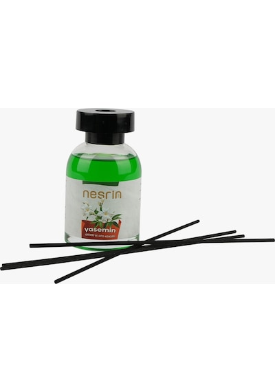 Nesrin 120 Ml Çubuklu Oda Kokusu Yasemin Bambu Koku, Kalıcı Ortam Kokusu Ve Dekoratif Cam Şişe - 8690352728213ya