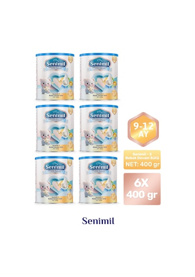Senimil 3 Bebek Devam Sütü 400 G 6 Adet