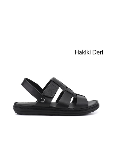 Gönderi(R) Gönderi R Erkek Siyah Hakiki Deri Comfort Sandalet Dyma73142822