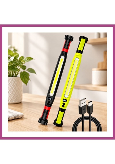 Gees Global Şarjlı Mıknatıslı Led Çalışma Lambası Type-c, 360 Döner, 52.5 Cm Gbzs