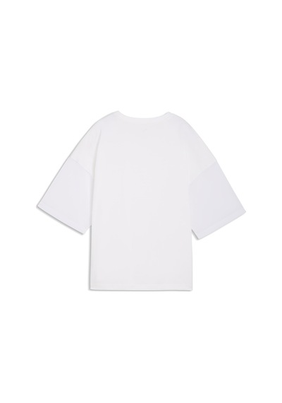 Puma Her Kadın Beyaz Günlük Stil T-shirt 69188302
