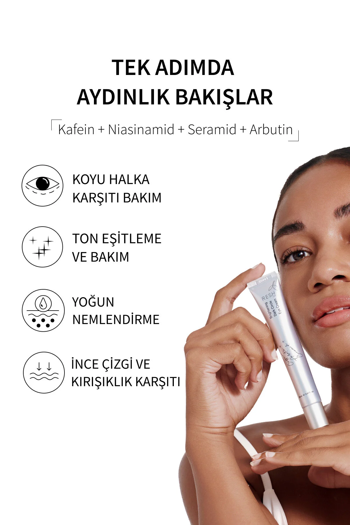Resh Lab Brightening Dark Circle Eye Cream - Koyu Halka Ve Kırışıklık Karşıtı Aydınlatıcı Göz Kremi