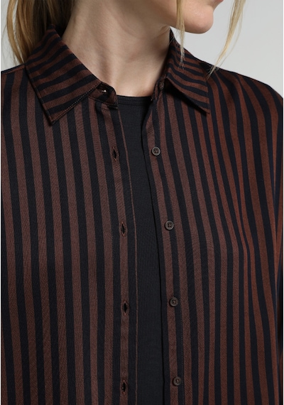 Colin's Colins Fashion Fit Shirt Neck Çizgili Kadın Kahverengi Uzun Kol Gömlek Cl1082001 Q1.v2 Brw Colin's Colins Fashion Fit Shirt Neck Çizgili Kadın Kahverengi Uzun Kol Gömlek Cl1082001 Q1.v2 Brw