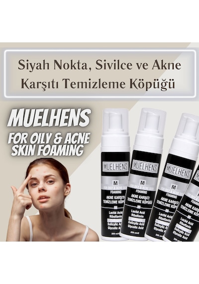 Muelhens Akne Karşıtı Yüz Temizleme Köpüğü 200 ML