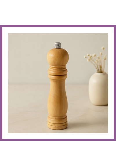 Bezos Ahşap Tuz Ve Baharat Öğütücü 4.5 X 19.5 Cm Rengaren Çok Renkli
