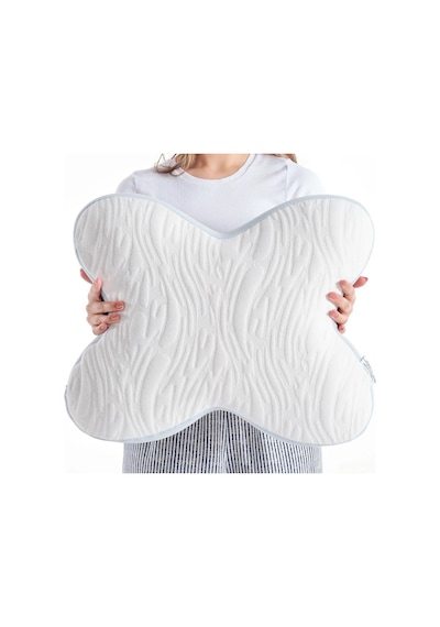 Doqu Home Visco Kelebek Yastık 53 Cm X 42 Cm - Beyaz