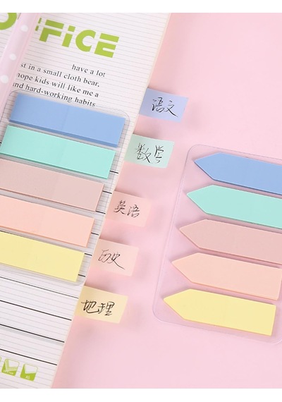 Sticky Notes Şeffaf Renkli Yapışkan Not Kağıtları Film İndeks Renk 1