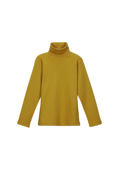 Lovetti Hardal Kız Çocuk Tam Balıkçı Uzun Kol Tişört 1022H005 Hardal