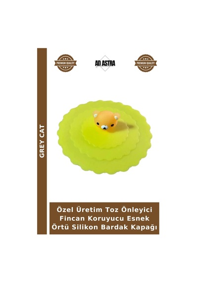 Özel Üretim Toz Önleyici Fincan Koruyucu Esnek Örtü Silikon Bardak Kapağı Çok Renkli