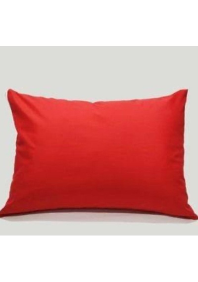 50x70cm 2adet %100 Cotton Yastık Kılıfı Kırmızı