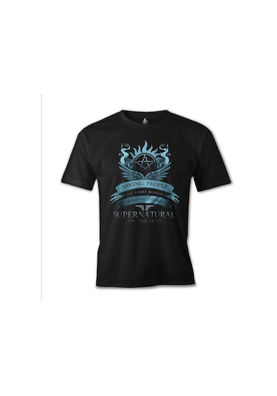 Supernatural - Join The Hunt Siyah Erkek Tshirt
