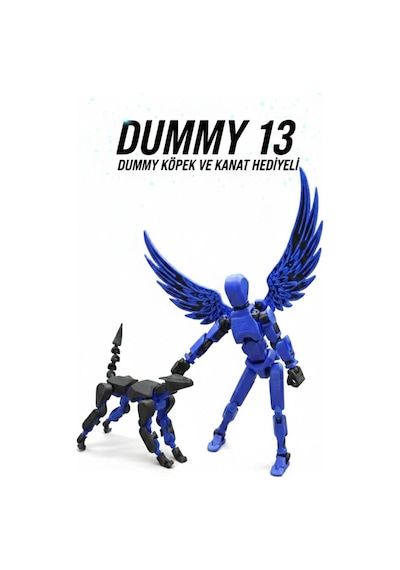 Kanatlı Dummy 13 Robot Ve Dummy K9 Köpeği Hareketli Figür Seti