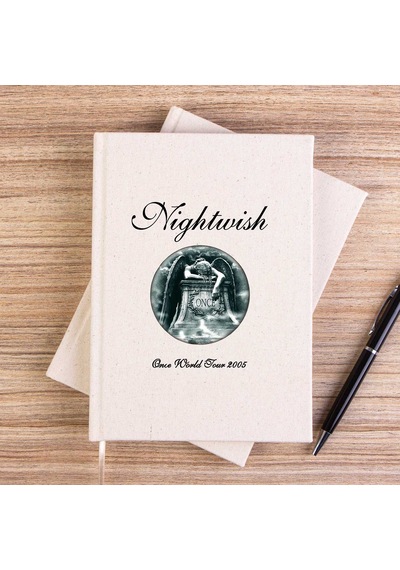 Nightwish Once Çizgisiz Kanvas Defter Krem