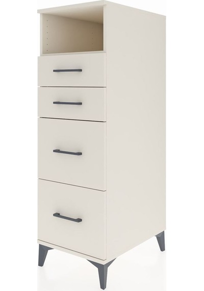 Kronos Dolap Tek Raflı 4 Çekmeceli 44x59x134 Aytaşı-aytaşı Aytaşı