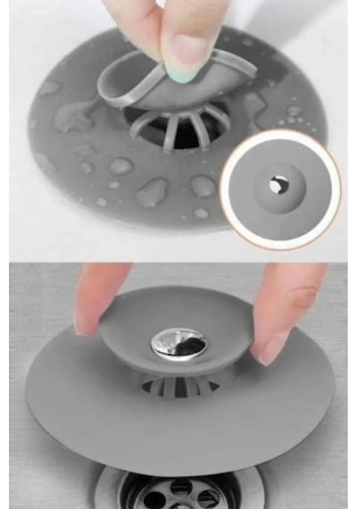 Çok Amaçlı Lavabo Gider Tıkacı Silikon Süzgeç Ve Tıpa Mutfak, Banyo, Küvet Uyumlu Plastik Diğer