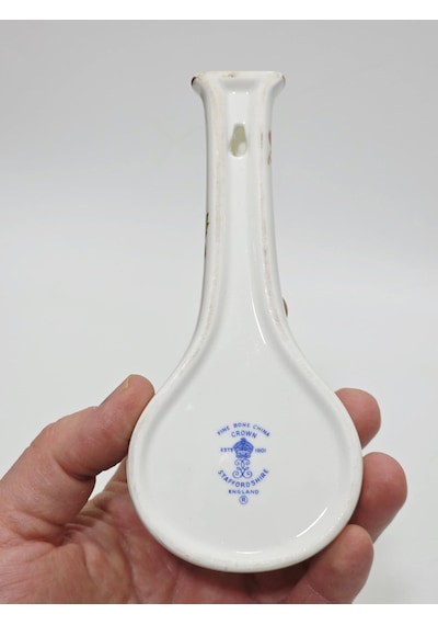 Crown Staffordshire Pagoda Desenli Porselen Duvar Vazosu 15,5x7x4cm Çok Renkli