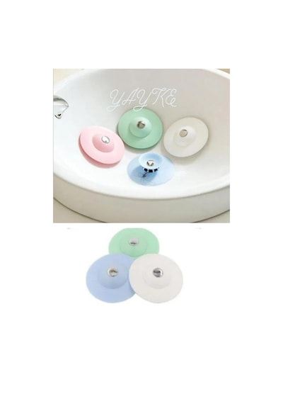 Yayke 3lü Silikon Süzgeç Lavabo Banyo Tıkacı Evye Küvet Gider