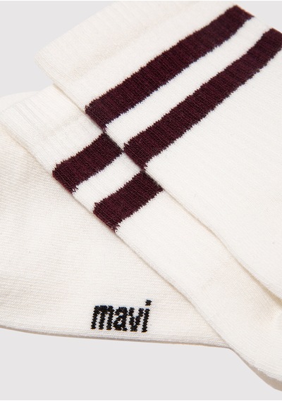 Mavi - Ekru Soket Çorap 0911594-28613 Ekru