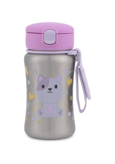 Skip Hop Besties Squad Paslanmaz Çelik Pipetli Suluk Pembe