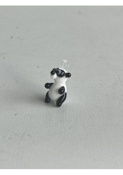 El Yapımı Mini Murano Cam Panda Biblo A104-02