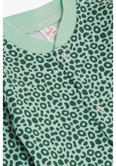 Breeze Kız Bebek Tulum Desenli 0-6 Ay, Mint Yeşili-mint Yeşili Mint Yeşili