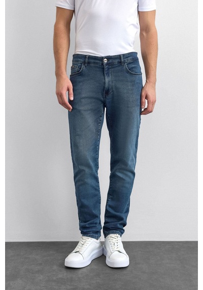 Back And Bond Lacivert Slim Fit Denim Pantolon Çok Renkli