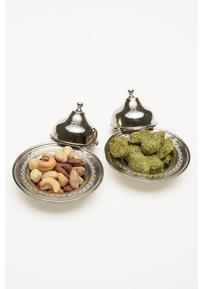 Gaziantep Bakır El Yapımı Kahve Yanı Sunumluk Mini Lokumluk 2'li Set 5,5cm 6cm 0,8mm Kalınlık