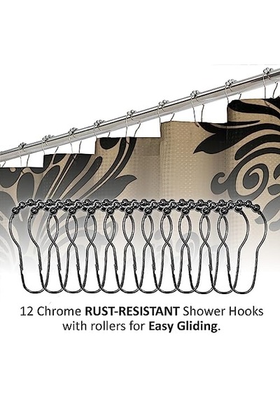 Fusion Revelry Damask 15 Parça Banyo Duş Seti 6998