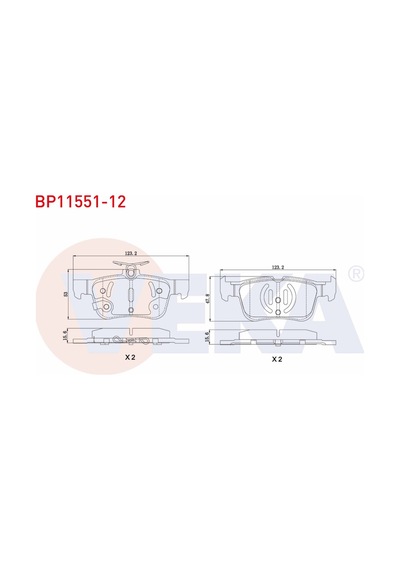Disk Balata Ford Mondeo V, Focus Iv, S-max, Kuga Arka -