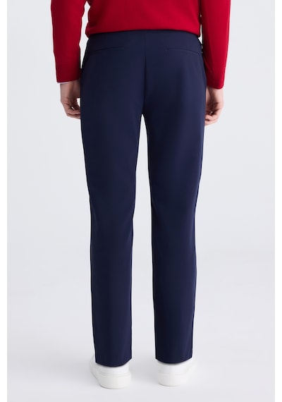 D's Damat Ds Damat Relaxed Fit Lacivert Armürlü Kumaş Pantolon 3hf03byprsnlm 101